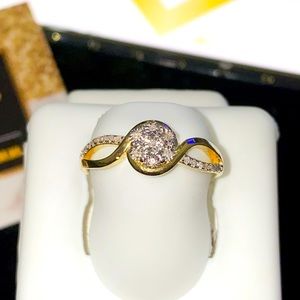 Real diamond ring for women best gift huge sale not CZ not moissanite gift wrap